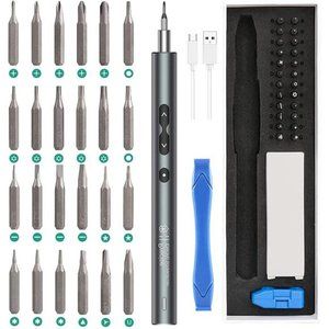 Electric Screwdriver (Newest)28in1 Cordless Mini Power Precision Screwdriver Set